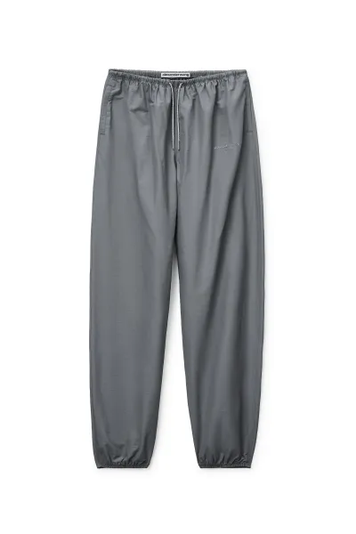 CRYSTAL HOTFIX DRAWCORD MID-RISE TRACK PANT