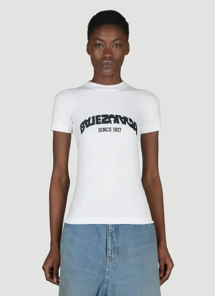 Fitted Logo Print T-Shirt