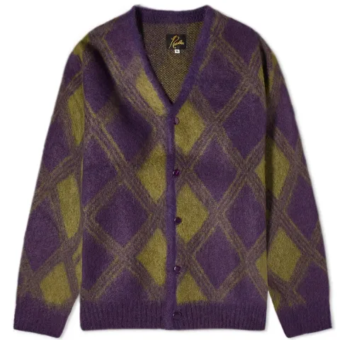 Argyle Mohair Cardigan