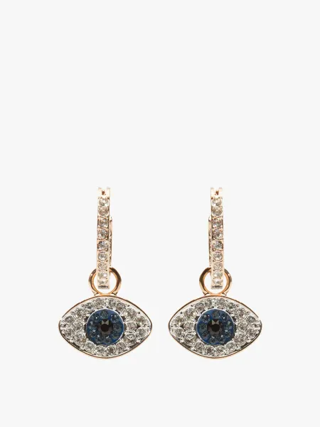 Swarovski Swarocski Symbolic Evil Eye Earrings