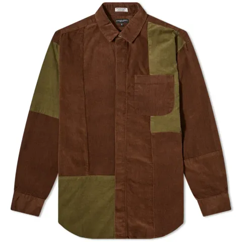 Cord Patchwork Shirt