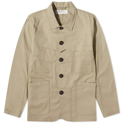 Fine Twill Patched Bakers Jacket