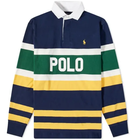 Stiped Logo Rugby Shirt