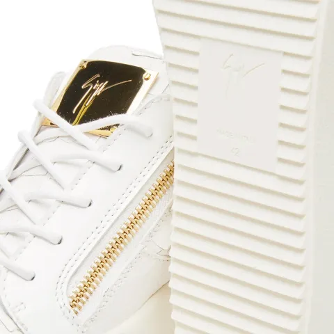 Croc Embossed Double Zip Low Sneaker