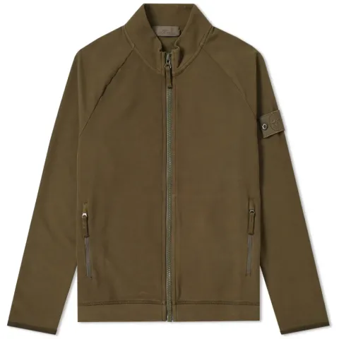 Garment Dyed Ghost Zip Sweat