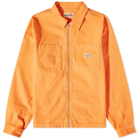 Washed Canvas Zip Shirt