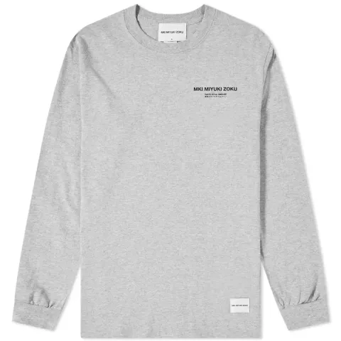 Long Sleeve List Print Tee