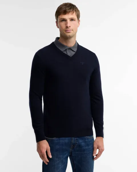 BARBOUR Essential V-Neck Jumper