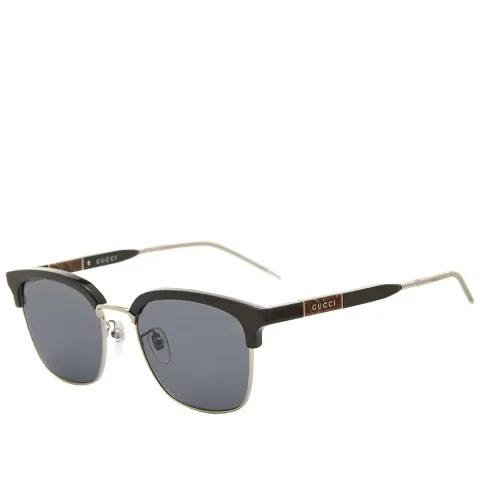 Gucci D-Frame Metal And Acetate Sunglasses