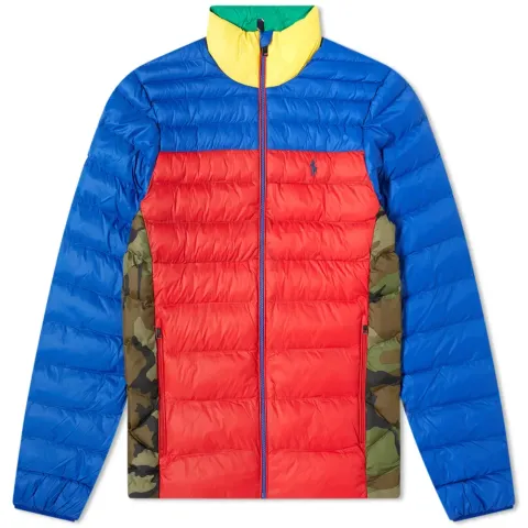 Recycled Lightweight Down Colourblock Jack
