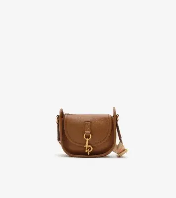 Mini B Clip Messenger Bag in Hazel brown - Women, Leather