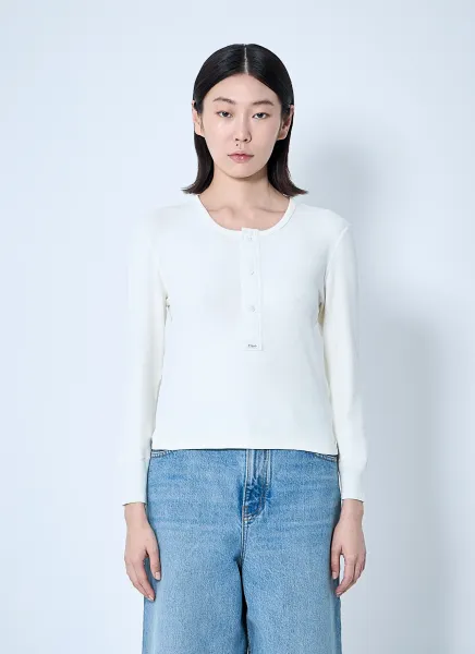 Cotton-Jersey Henley Shirt