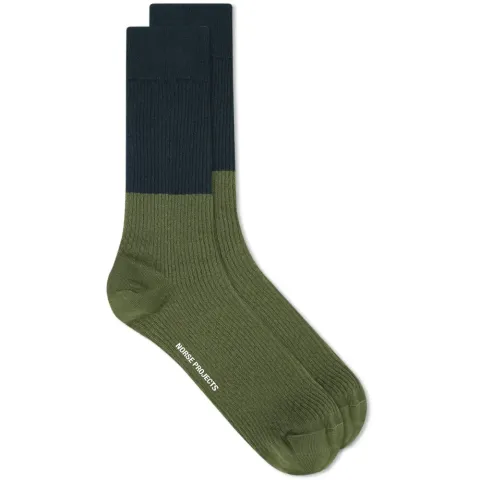 Bjarki Colour Block Texture Sock
