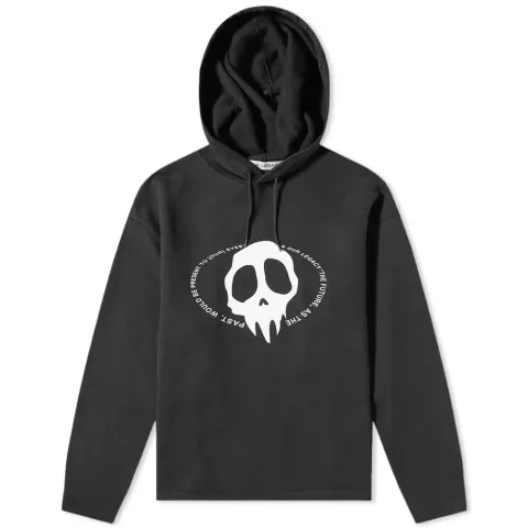 Skull Print Popover Hoody
