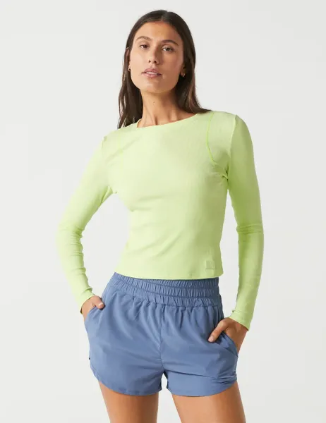 Lilybod Faro Crew Neck Long Sleeve Tech Top