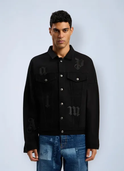 Gothic Logo Denim Jacket
