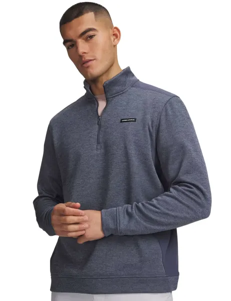 Under Armour SweaterFleece Hybrid Half Zip Sweatshirt Grey