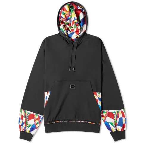Carretto Panel Printed Hoodie
