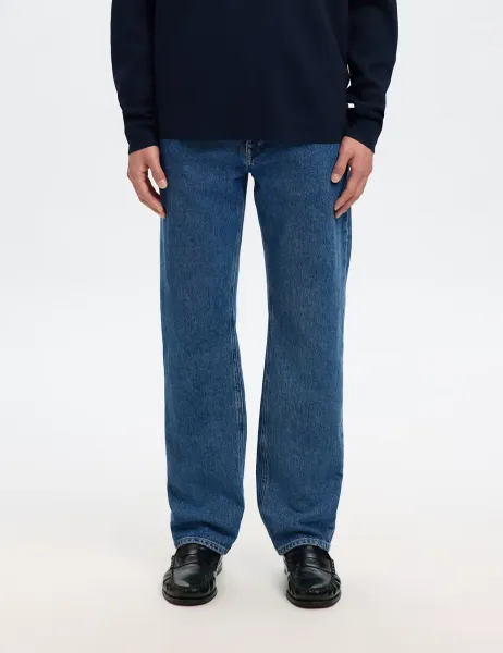 Regular Fit 5 Pocket Jeans Blue Denim