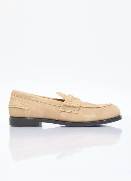 Faded Suede Loafers