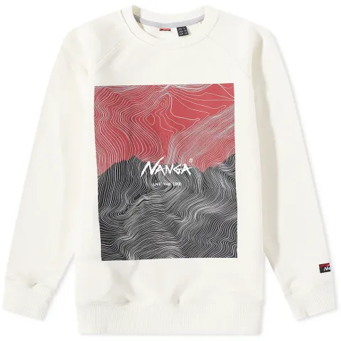 Eco Hybrid Contour Map Logo Crew Sweat