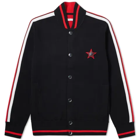 Knitted Logo Bomber Jacket