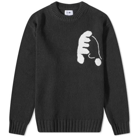 Jasper Embriodered Crew Knit
