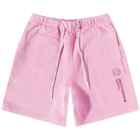 AAPE Silicone Badge Garment Dye Sweat Shorts