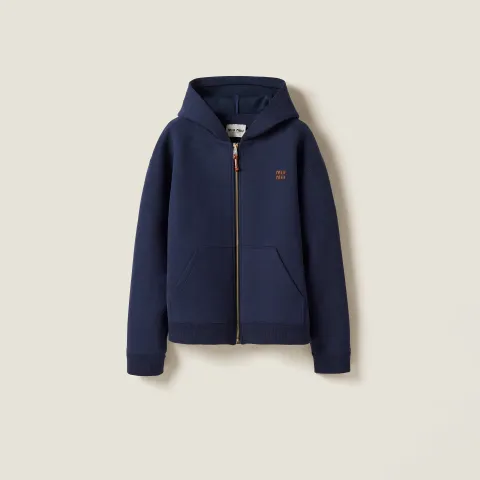 Jersey hoodie jacket