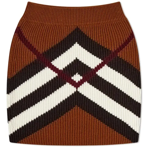 Kiri Chevron Knitted Skirt