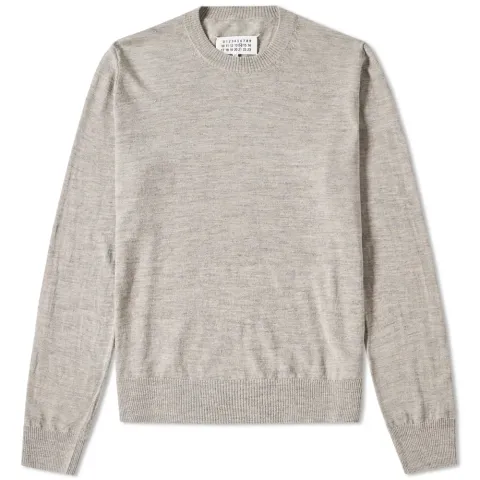 14 Elbow Patch Crew Knit