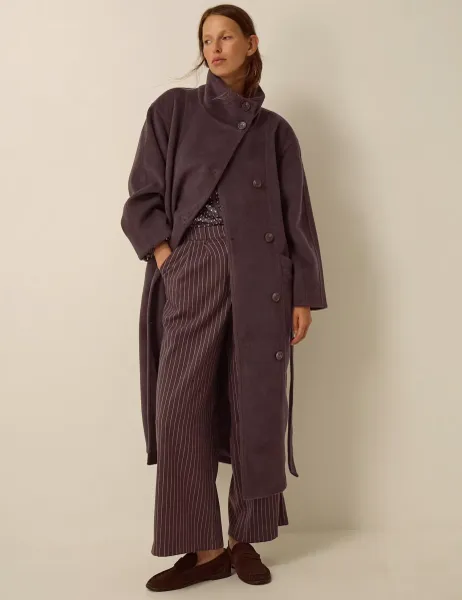Monsoon Belted Funnel Neck Coat