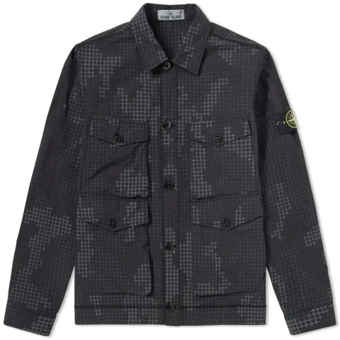 Ripstop Grid Camo Shirt Jacket