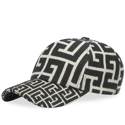 Jacquard Monogram Cap