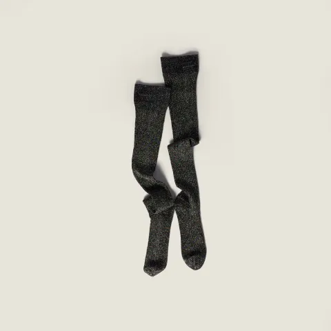 Lamé viscose socks