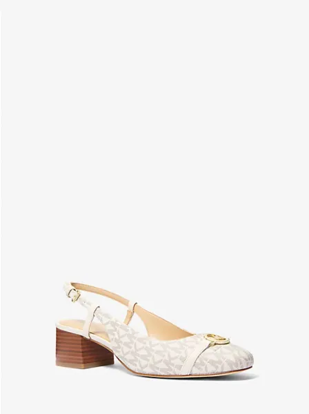 Dori Signature Logo Slingback Pump