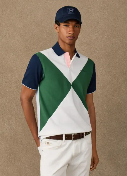 Classic Fit Short Sleeve Multi Number Polo