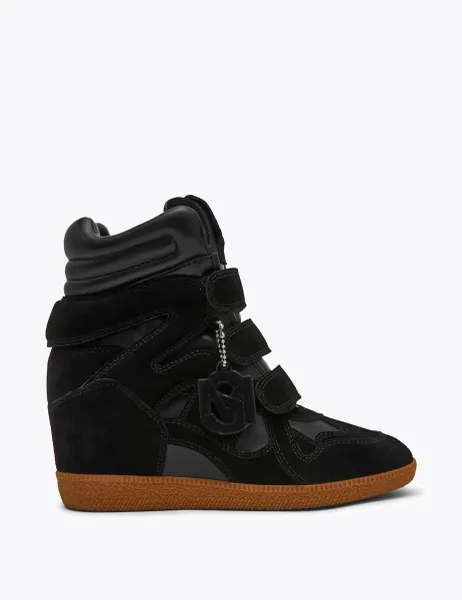 Steve Madden Mavis Suede Trainers Black