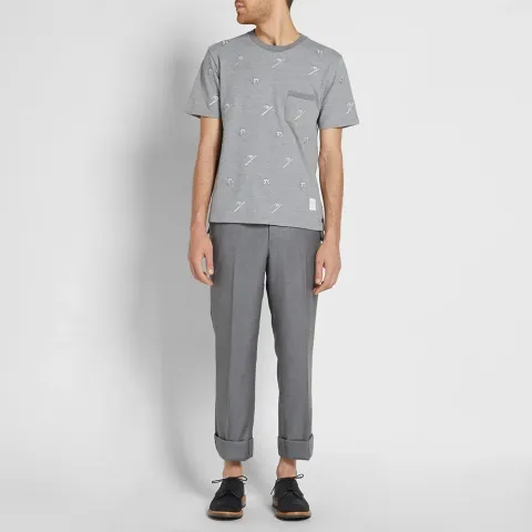Skier Embroidery Pique Tee