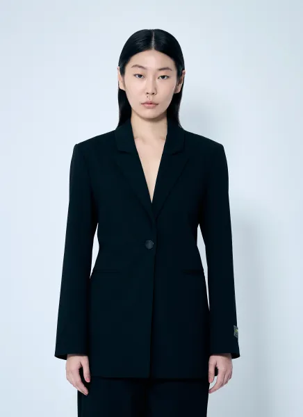 Solid Twill Suiting Blazer