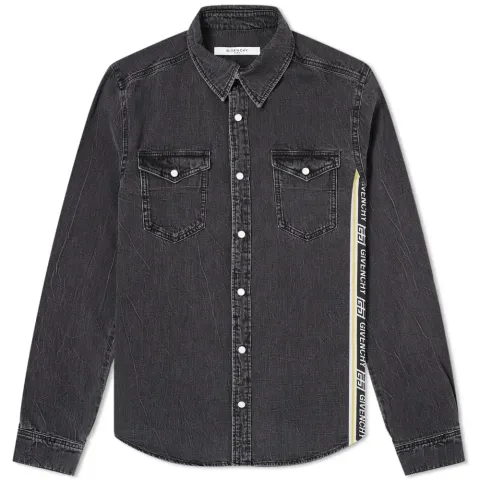 Logo Taping Denim Shirt