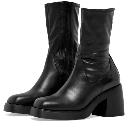 Brooke Leather Heeled Ankle Boot