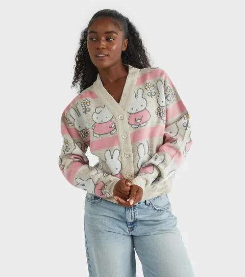 Women's Cream Miffy Knitted Cardigan
