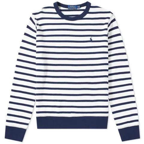 Lightweight French Terry Stripe Crew