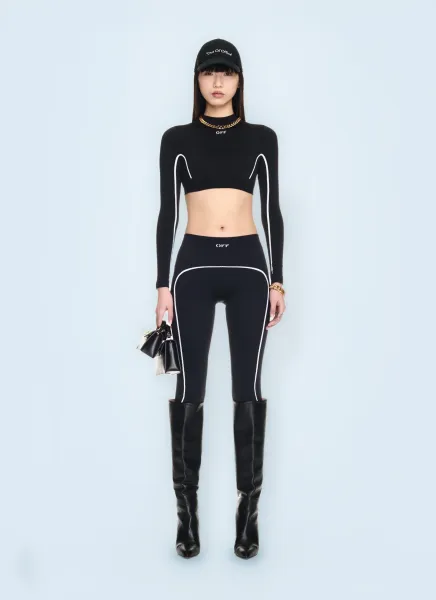 Stamp Seamless Crop Top