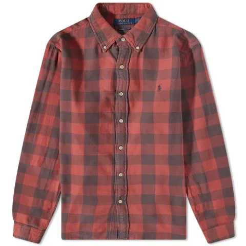 Checked Button Down Shirt