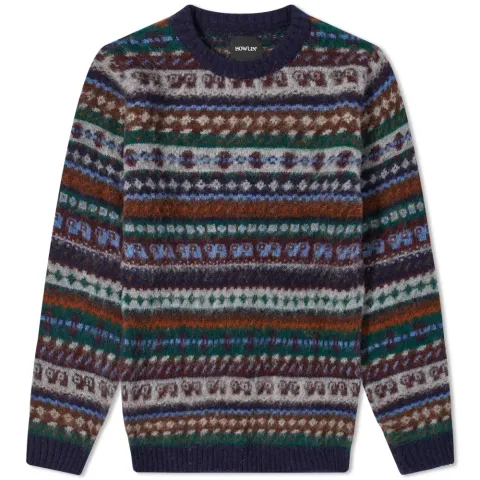 Howlin' Revenge Of The Wool Fair Isle Crew Knit