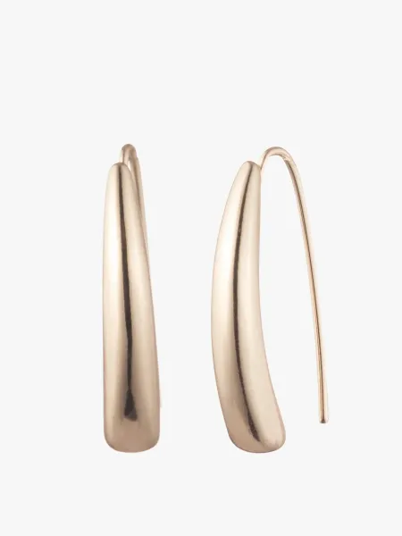 Lauren Ralph Lauren Gold Tone Polished Threader Earrings