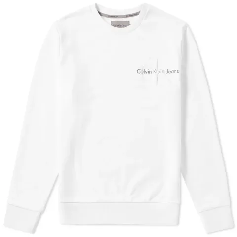 Jeans Embossed Logo Crew Sweat