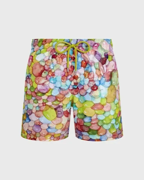 Vilebrequin Men Swim Shorts Multi Bubbles